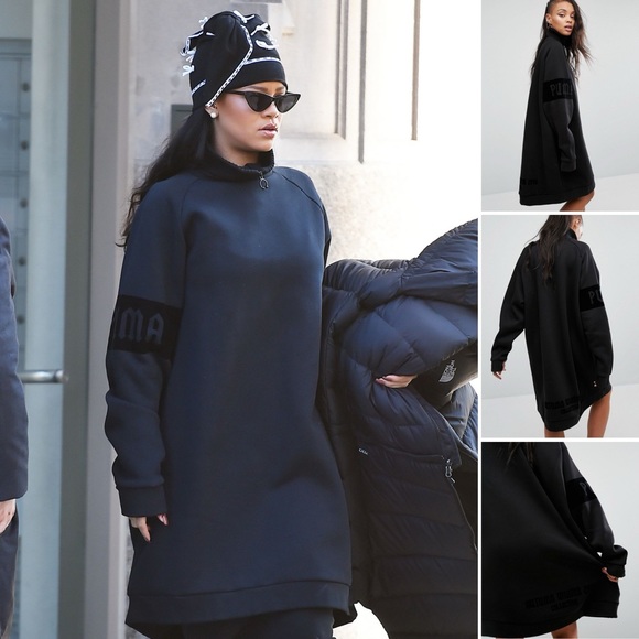 NWOT Fenty X Puma By Rihanna Oversized High Neck
Sweat Dress F/W 2016 Collection - Picture 4 of 8